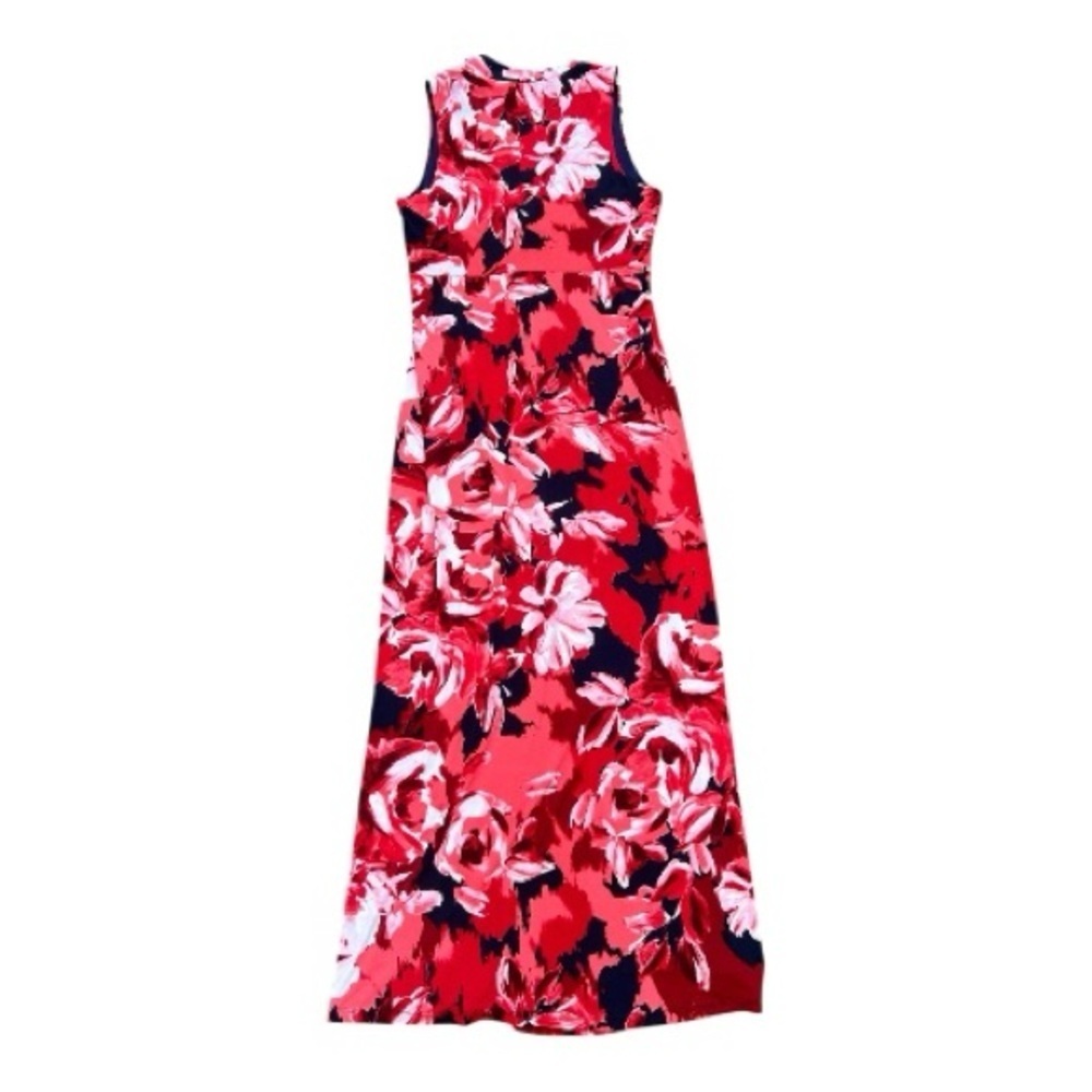 Liz Claiborne Floral Sleeveless Maxi Dress - Red and Black Sz M, #18 - Picture 3 of 3